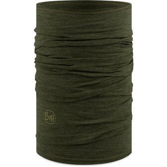 BUFF &eacute;charpe multifonctionnelle Merino Light, 100% laine, vert olive