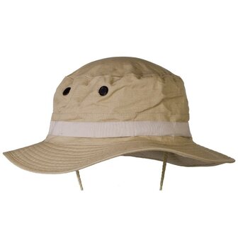 AB US GI Chapeau de brousse, mentonni&egrave;re, GI Boonie, Rip Stop, coyote tan