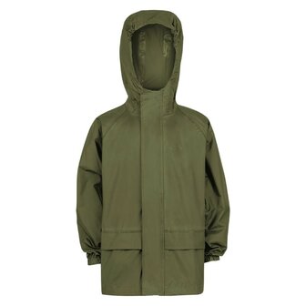 Highlander imperm&eacute;able/coupe-vent Stormguard pour enfants, vert olive