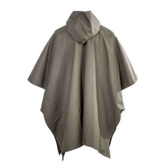 AB poncho de pluie &agrave; capuche, IRR, RAL7013 vert olive