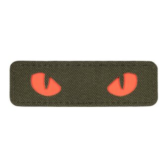 M-Tac velcro patch Cat Eyes, 25 x 80 mm, Vert/Rouge