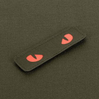 M-Tac velcro patch Cat Eyes, 25 x 80 mm, Vert/Rouge