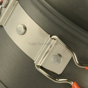 M-Tac ensemble de cuisson pour br&ucirc;leur, 2 pi&egrave;ces, casserole/po&ecirc;le, aluminium anodis&eacute;