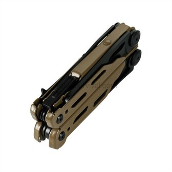 M-Tac Yukon Multitool Typ 13, Edelstahl, Braun/Schwarz