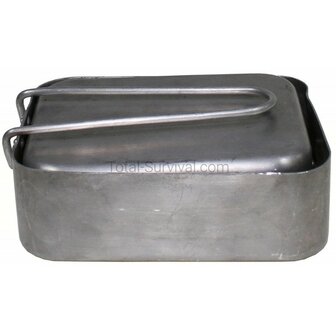 Kit de mess de l'arm&eacute;e britannique, Mestin de 2 pi&egrave;ces en aluminium