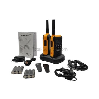Dynascan F-15 Dual professional outdoor walkie-talkies (2 pieces) orange, PMR-446