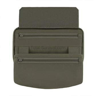 M-Tac Unterbauchschutz f&uuml;r ballistische Eins&auml;tze mit Molle Tasche, Ranger gr&uuml;n