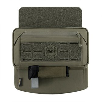 M-Tac Unterbauchschutz f&uuml;r ballistische Eins&auml;tze mit Molle Tasche, Ranger gr&uuml;n