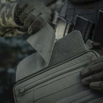 M-Tac Unterbauchschutz f&uuml;r ballistische Eins&auml;tze mit Molle Tasche, Ranger gr&uuml;n