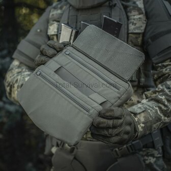 M-Tac Unterbauchschutz f&uuml;r ballistische Eins&auml;tze mit Molle Tasche, Ranger gr&uuml;n