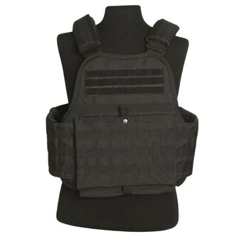 Mil-tec Gilet porte-plaques Molle, noir