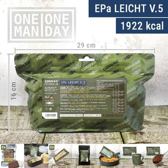 Convar Field Kitchen EPA light V.5 MRE Meal Ready-to-Eat 24-Stunden Tagesration