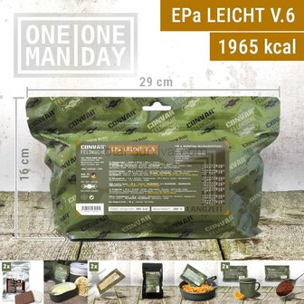 Convar Field Kitchen EPA light V.6 MRE Meal Ready-to-Eat 24-Stunden Tagesration