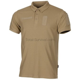 MFH polo tactique Coolmax, coyote tan