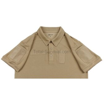 MFH polo tactique Coolmax, coyote tan