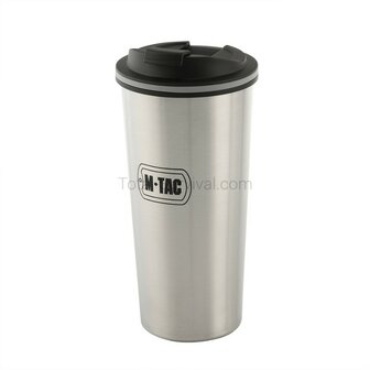 M-Tac thermo mok met deksel 450 ml, RVS