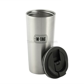 M-Tac thermo mok met deksel 450 ml, RVS