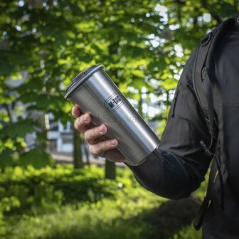 M-Tac thermo mok met deksel 450 ml, RVS