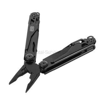 M-Tac Fortitude Multitool Typ 9, Edelstahl, Schwarz