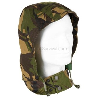 Capuche s&eacute;par&eacute;e de l'arm&eacute;e n&eacute;erlandaise, triple couche, pour veste de smock, woodland DPM