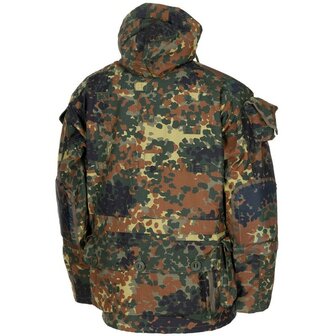MFH veste commando, Smock, avec capuche, coupe-vent, Flecktarn