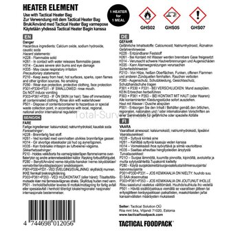 Tactical Foodpack Heater Element