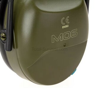 Earmor Protection auditive MaxDefense M06A, EN352, vert olive