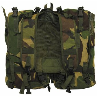 British backpack 80L "PLCE Short" with side pockets, DPM camo