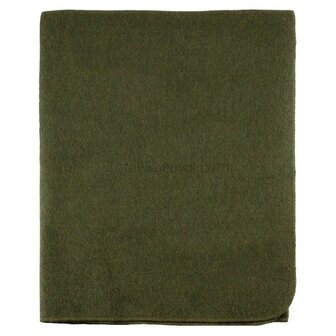 AB couverture militaire laine 50/50, 230 x 170 cm, vert olive