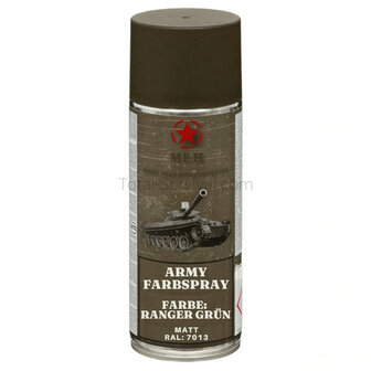 MFH peinture en a&eacute;rosol pour arm&eacute;e &agrave; s&eacute;chage rapide 400 ml, Vert ranger