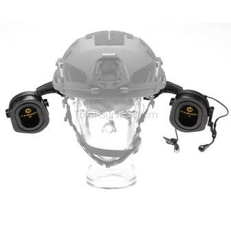 Earmor protection auditive tactique M32X ARC avec support pour casque, noire