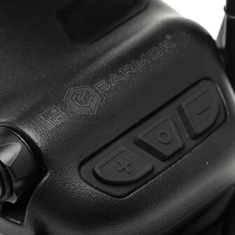 Earmor protection auditive tactique M32X ARC avec support pour casque, noire