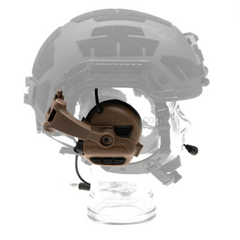 Earmor protection auditive tactique M32X ARC avec support pour casque, coyote tan