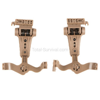 Earmor protection auditive tactique M32X ARC avec support pour casque, coyote tan