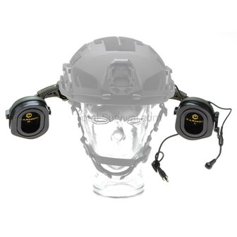 Earmor protection auditive tactique M32X ARC avec support pour casque, vert ranger