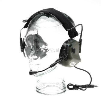 Earmor protection auditive tactique M32X ARC avec support pour casque, vert ranger