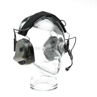 Earmor protection auditive tactique M32X ARC avec support pour casque, vert ranger
