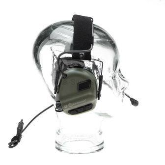 Earmor protection auditive tactique M32X ARC avec support pour casque, vert ranger