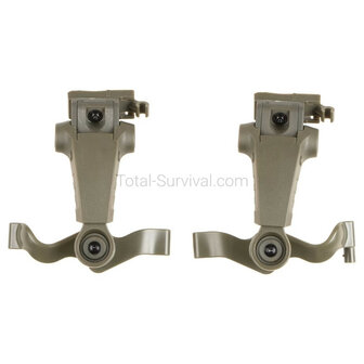 Earmor protection auditive tactique M32X ARC avec support pour casque, vert ranger