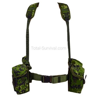 D&auml;nische Armee PLCE Lastentragesystem / Webbing set 6-teilig M/96, M84 camo