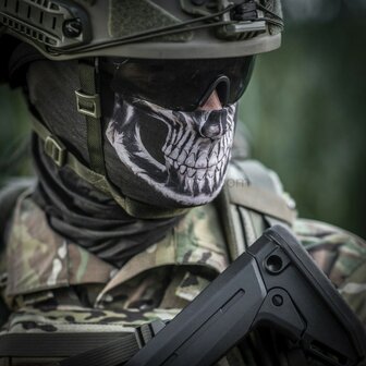 M-Tac lightweight multifunctional tube scarf "Reaper Skull", OD green