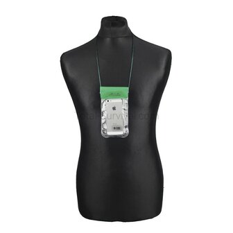 M-Tac Waterdichte documententas / GSM tas 16x9 cm, transparant, lanyard