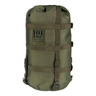 101 Inc compressiezak voor slaapzakken Small 10L, legergroen