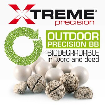 Extreme Precision airsoft Bio BBs 0.20g 6mm wit, zak 700gr