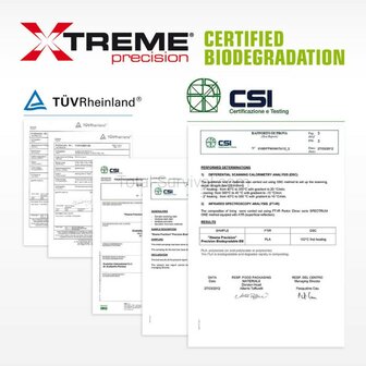 Extreme Precision airsoft Bio BBs 0.20g 6mm wit, zak 700gr