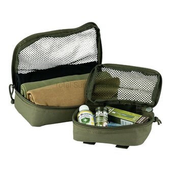 101 Inc Molle Packing Cubes organizers mesh, set van 3 stuks, legergroen