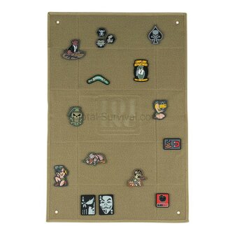 101 Inc velcra patch wall klein 50x75 cm, khaki