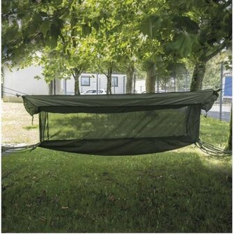 Mil-Tec jungle hammock canvas with roof and mosquito net