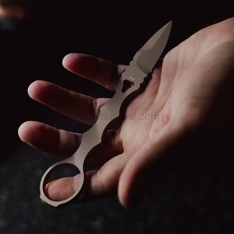 Benchmade Mini SOCP Dagger Sand with multi-mount sheath