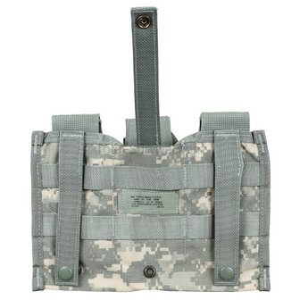 US triple M4/M16 magazine pouch Molle, UCP camo